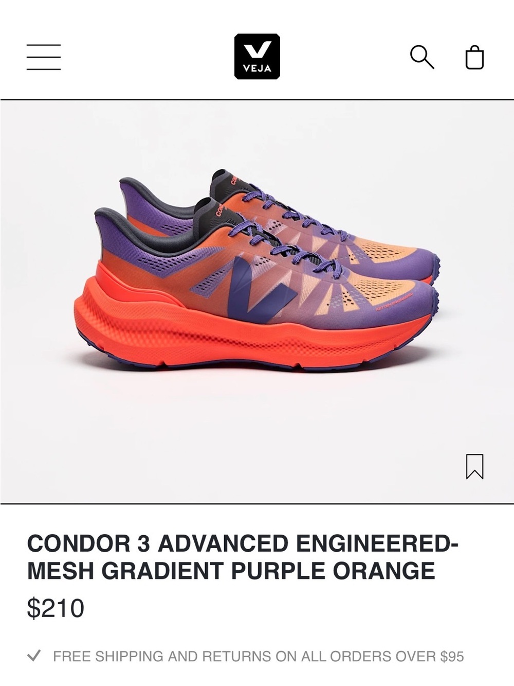 VEJA Condor 3 Advanced Engineered Road-Running Shoes